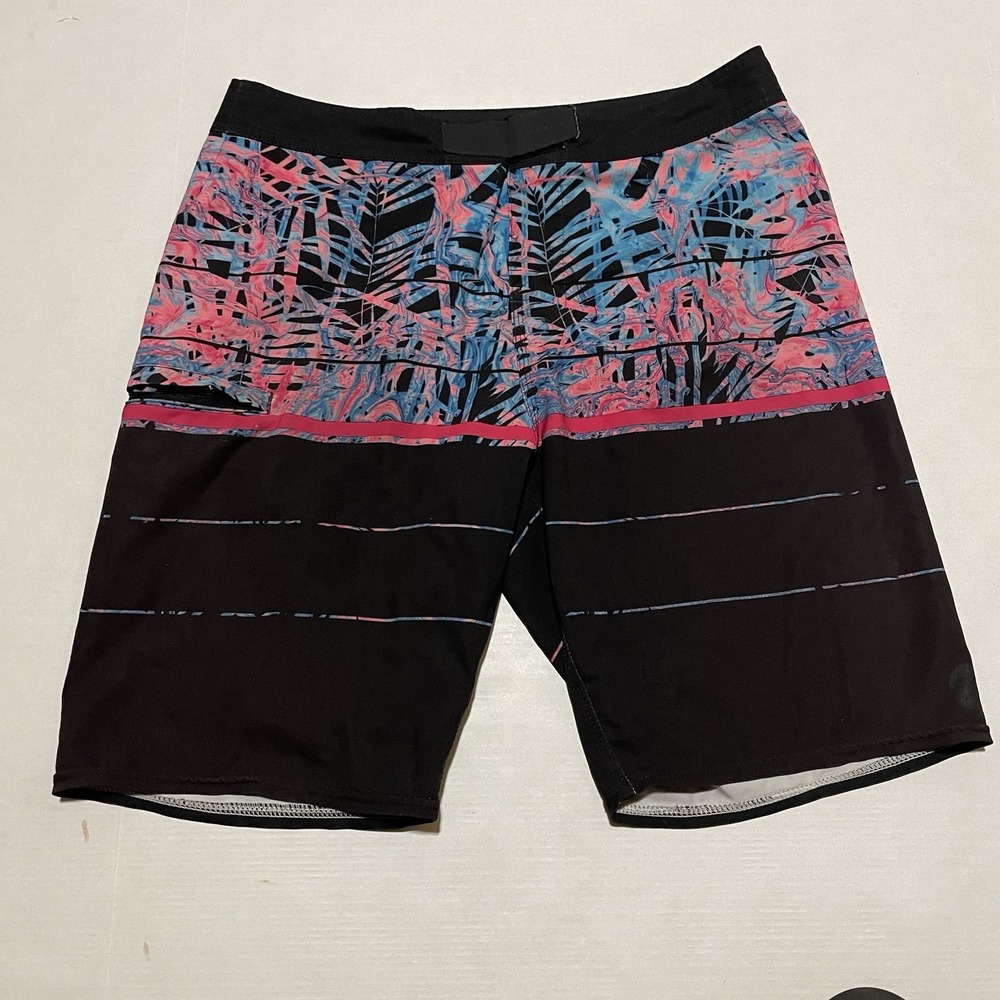 O'NEILL Mens 31 X 9.5 Hyper Freak Quick Dry Swim Board Shorts Tropical Bloc